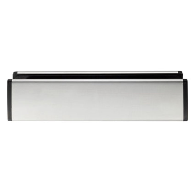 Marea Stainless Steel Sleeved Letter Plate, Bright Stainless Steel