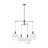 Sean Lavin Torian 6 Light Dining Room Chandelier With Milk Clear Glass Mix Shade-112738232-112738234-112738241