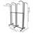 6 Arc Arm Height Adjustable Floor Stand Clothing Display Rack With Wheels-1140532260