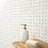 Geometric 13 in. x 13 in. Polished Marble Mosaic Floor and Wall Tile-50784519