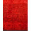 Tapis rouge noué à la main Mazzi, unique en son genre