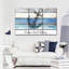 «Blue Anchor Quote», impression sur toile tendue 3 pièces-92828189