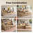 Nathasa 2 - Piece No Assembly Required Upholstered Boneless Sectional, Compression Sleeper Sofa with Pillow, Free Combination Sofa Bed for Home-123086227-123086226