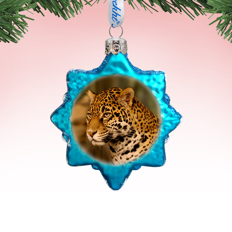 3'' Glass Holiday Shaped Ornament