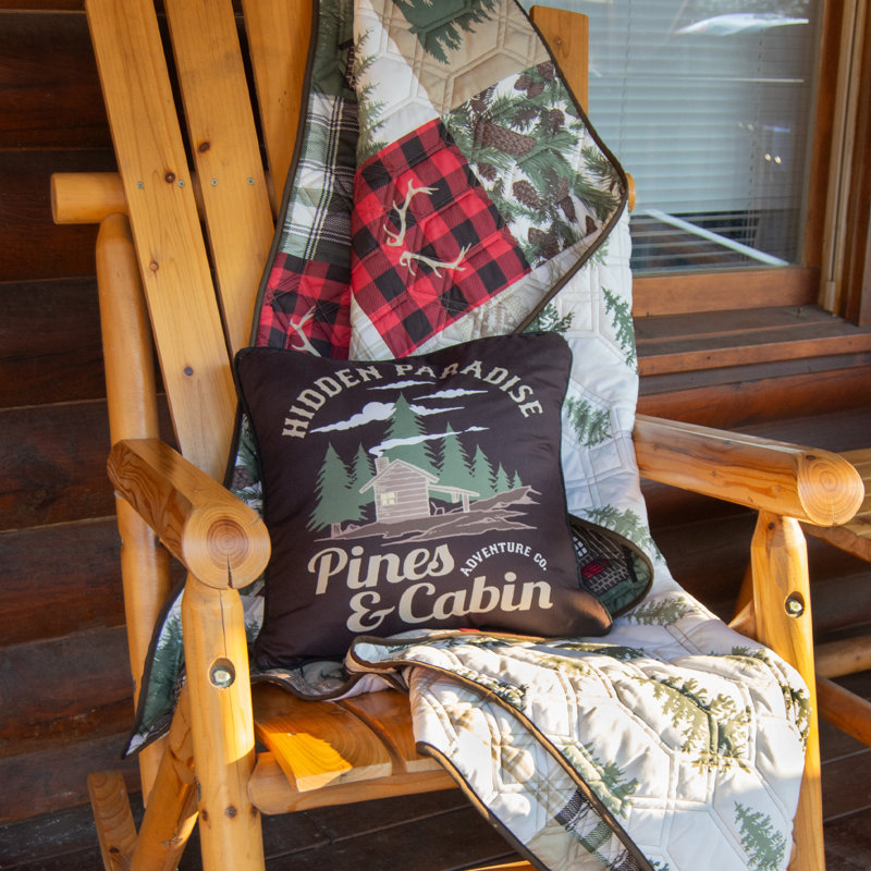 Coussin décoratif Your Your Lifestyle par Donna Sharp Cedar Lodge