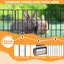 Paquet de 10 clôtures de barrière pour animaux de jardin, clôture de 1,65 pouce