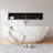 63" x 30" Freestanding Soild Surface Bathtub With Marble Pattern Hydrographics Technology tub