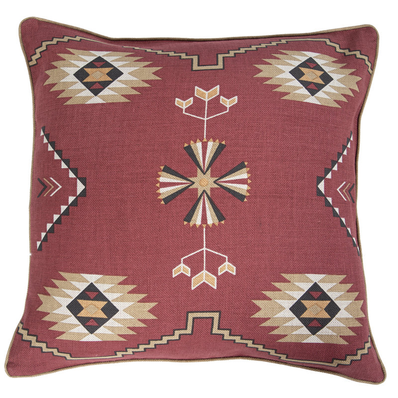 Mesa Linen Square Pillow Cover & Insert, Red