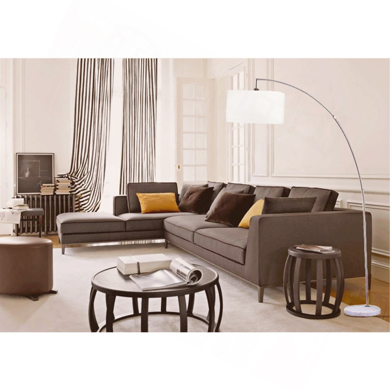 LAMPE DE PIED 78 po ARGENT AVEC ARGENT KD AVEC COFFRET DOUBLE (1PC / CTN) (2,15 / 26,84)