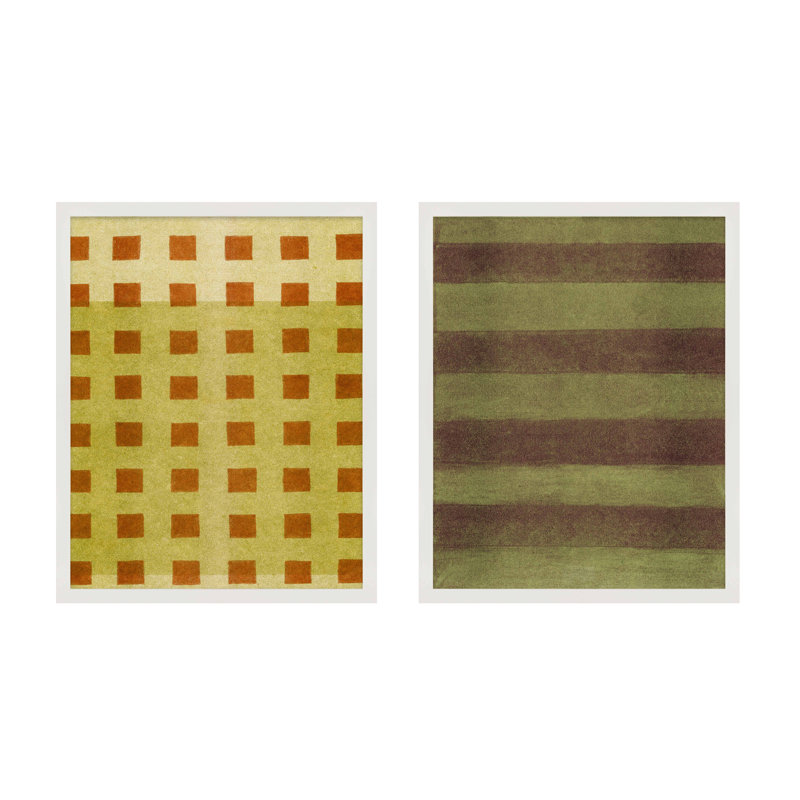 Spring Willow & Juniper, Set of 2 by Mo Neuharth - Framed Wall Art, 30" H x 24" W, Framed Print without Mat, White