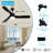 52 Inch Black Ceiling Fan With Light,  Ceiling Fan With 3 Reversible Blades, 2 Downrods, 6-Speed Remote Control