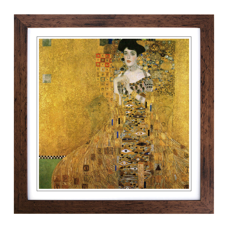 Gustav Klimt - Single Picture Frame Painting, Walnut