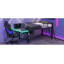 Lit mezzanine avec bureau Gaming, DEL