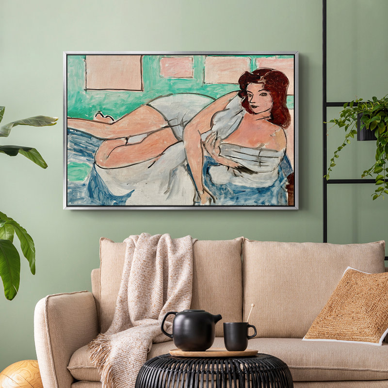 Nu dans un peignoir, 1941 - Henri Matisse, toile tendue avec châssis, 24 po x 36 po, Argent