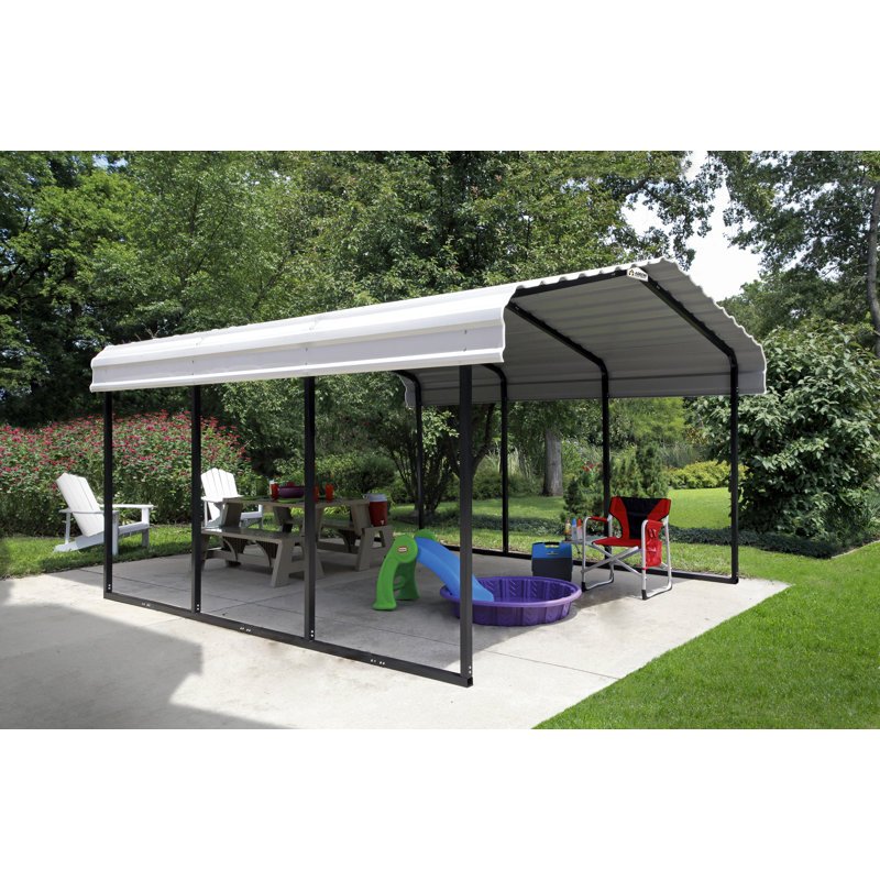 Galvanized Steel Carport, 10X15X7