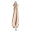 7,5 pi Parasol de marché en polyester avec inclinaison et manivelle kaki-820186779