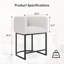 Ensemble de 2 tabourets de bar à hauteur de comptoir de 42,2 lb x 23,9 po x 20,9 po x 30,3 po avec structure en fer et revêtement en bois d'ingénierie-132144699