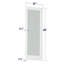 Porte en bois manufacturé 80 po x 80 po en verre givré et en bois massif apprêté sans trousse de quincaillerie-105228254