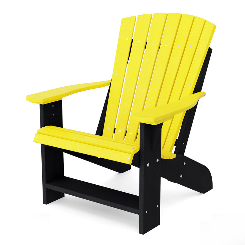 Heritage Adirondack Chair, Lemon Yellow/Black