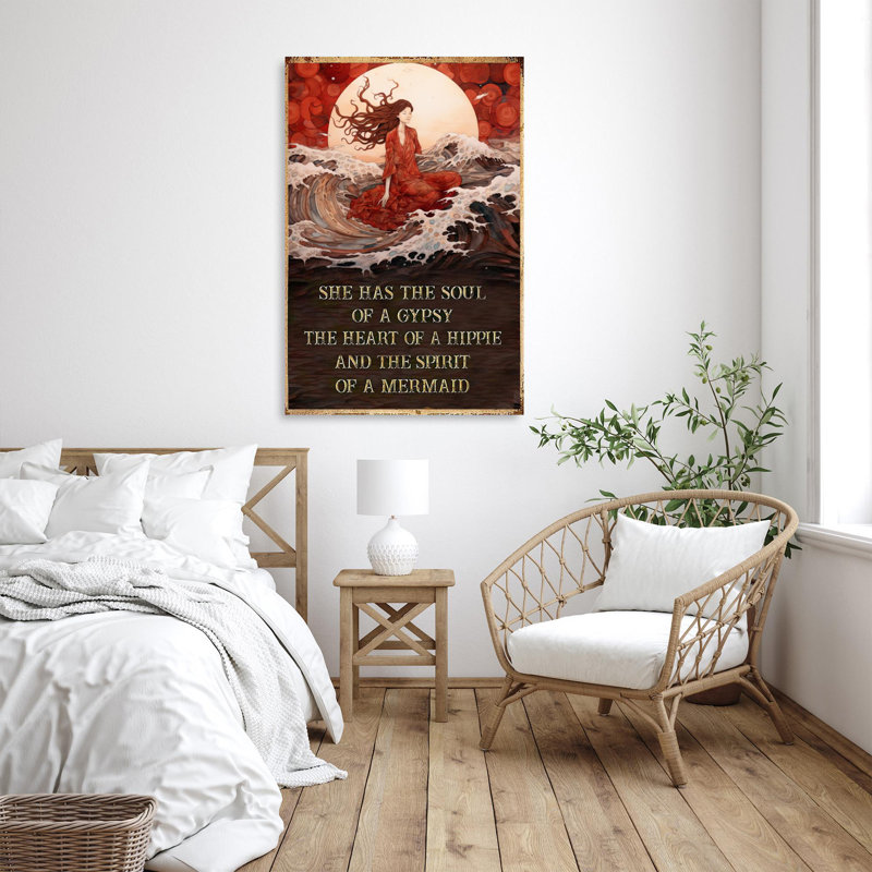 Jaquir «The Spirit of A Mermaid» sur impression sur toile, H 36 po x l 24 po x P 1,25 po