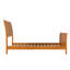 Lit plateforme en bois massif Portland avec pied de lit assorti-362445734