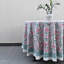Rosaline Pink Blue Round Tablecloth-889136820
