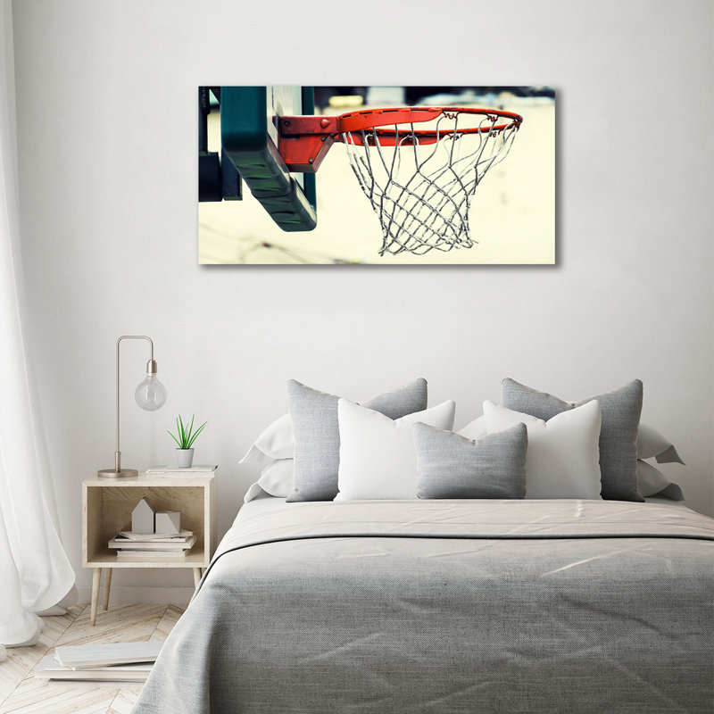 Basketball - Wrapped Canvas Print, 70cm H x 140cm W x 2cm D, Canvas