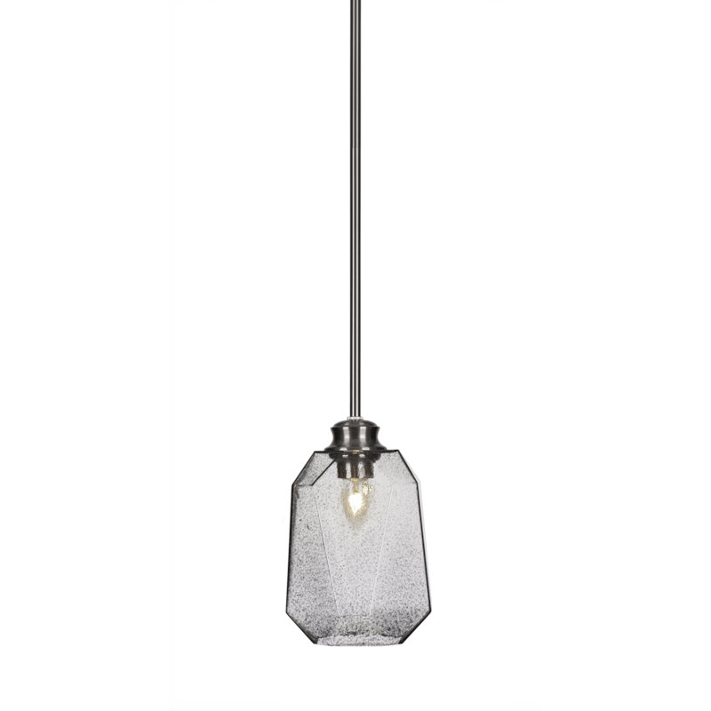 Luminaire suspendu Rocklin, Coloré / noir, Nickel brossé