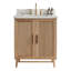 Meuble-lavabo de salle de bain autoportant à montage sur plan de 36 po entièrement assemblé en bois -661856751