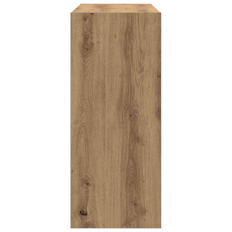 Book Cabinet Bookcase, Artisan Oak, (2 Shelves) 71.5cmH x 100cmW x 30cmD