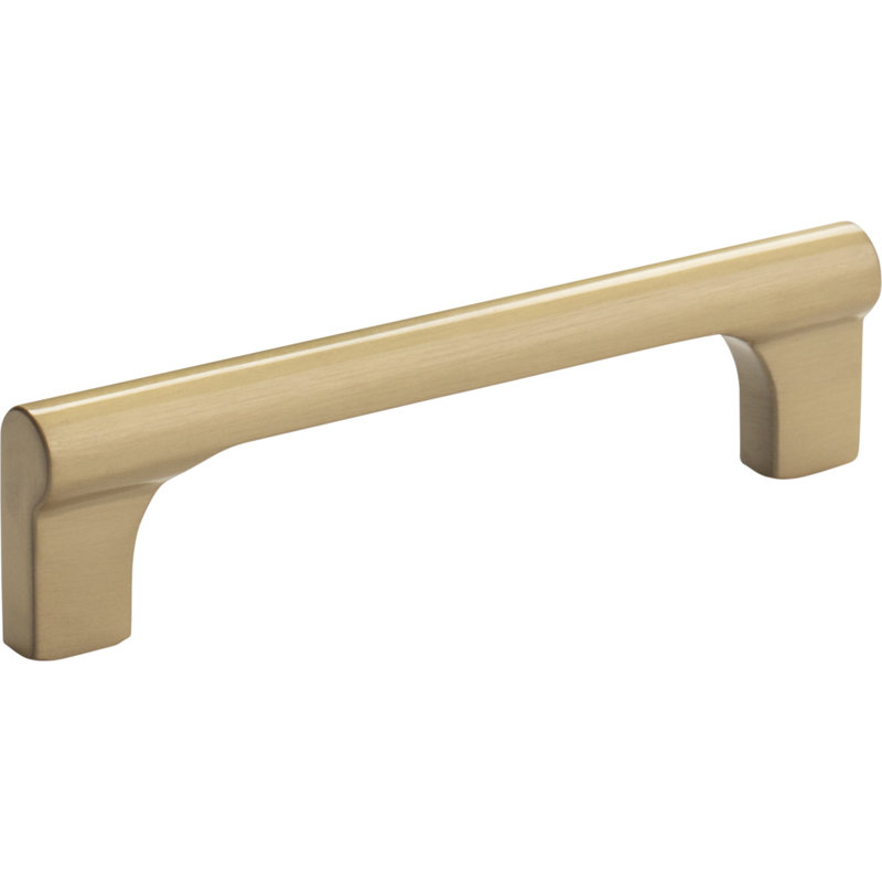 Whittier Bar Pull, Warm Brass, 3 3/4"