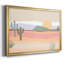 Cactus Plateau I, toile encadrée de qualité supérieure - prête à être accrochée-176886193-176886157