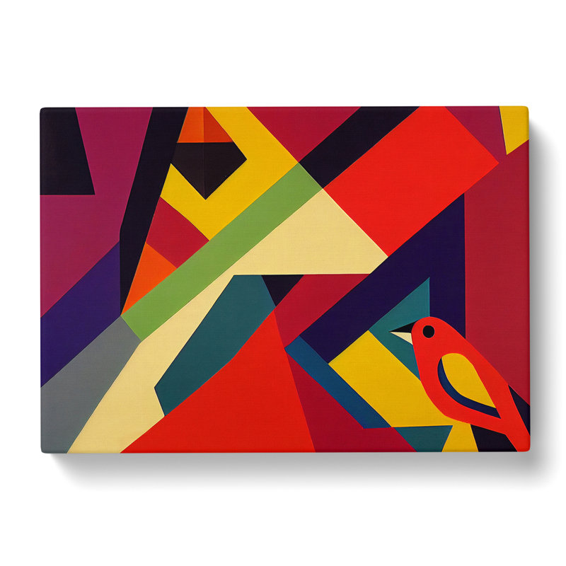 Elegant Abstract Bird - Wrapped Canvas, 35cm H x 50cm W x 3cm D