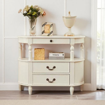 Armoire décorative en bois massif de style américain