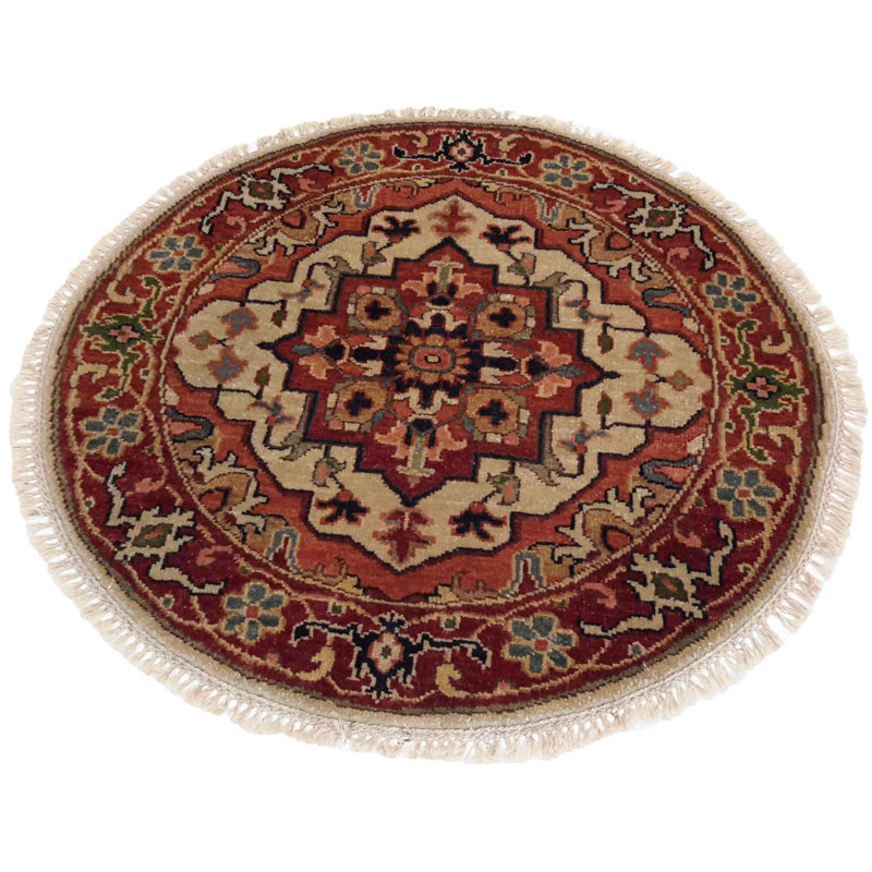 Keldin Oriental Area Rug in Beige