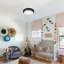 Plafonnier en cristal simple encastré à intensité variable pour chambre à coucher-133140041