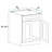 24'' Bathroom Vanity Sink Base Cabinet in Maple Walnut