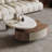 Multi-functional storage rock plate coffee table