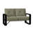 Vale 60.5'' Wide Aluminum Loveseat with Cushions-41306194-41308123