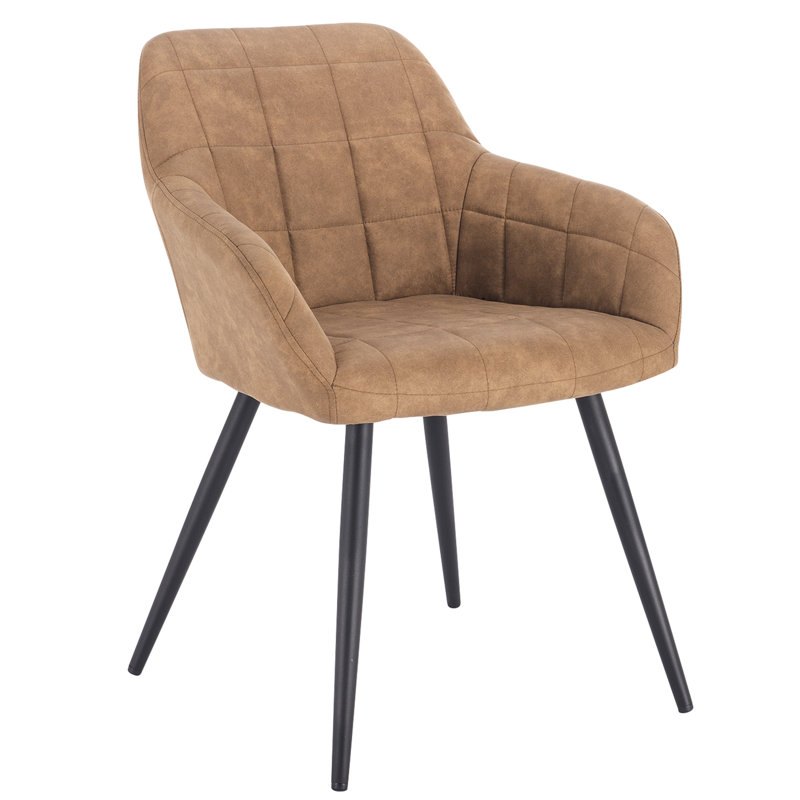 Pretor Upholstered Dining Chair, Brown