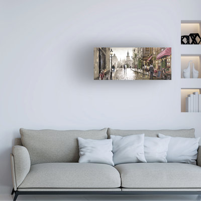 Art mural sur toile tendue - «Mac Milano» par Macneil Studio pour décoration de salon, de chambre à coucher ou de bureau - 10 x 24