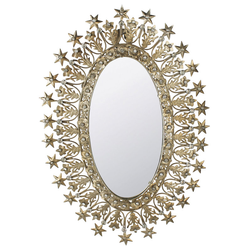 Adenike Brass Oval Mirror