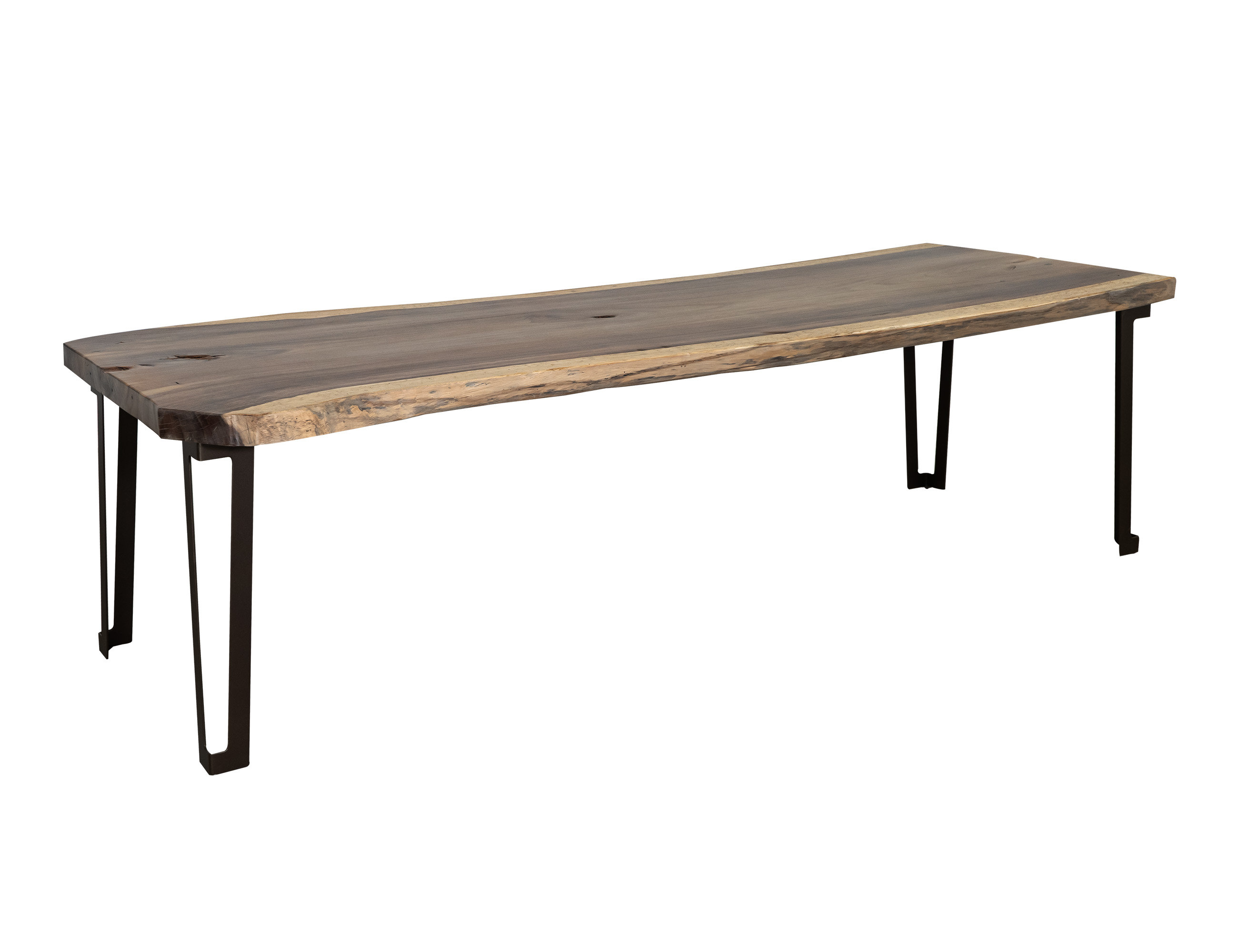 Millwood Pines Dobby Rectangular Table (Live Edge) | Wayfair