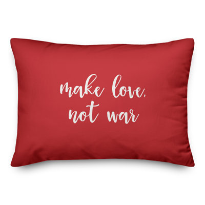  Coussin «Make Love Not War»
