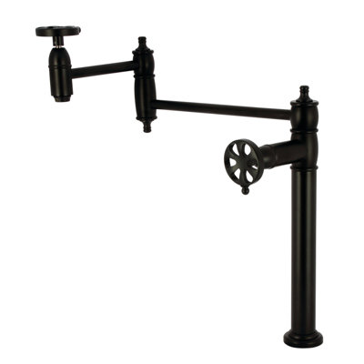 Kingston Brass Belknap Two-Handle 1-Hole Deck Mount Pot Filler Faucet