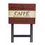Mikami Cafe Designs TV Tray Set with 4 Trays and 1 Stand
