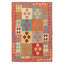 Tapis rouge unique 4 pi x 5 pi 10 po Terraza