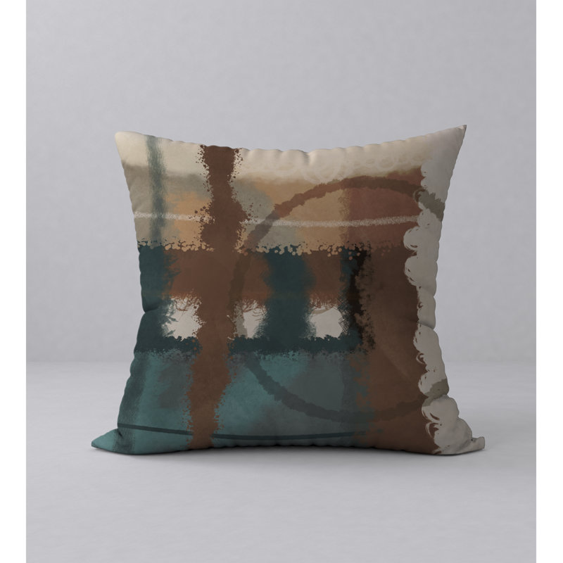 Housse de coussin carrée unique O.K., 18 po x 18 po