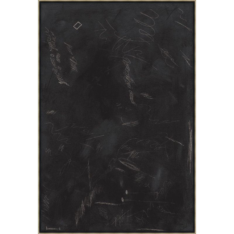 Croquis sur fond noir 1, reproduction d'art encadrée, H 33,25 po x l 22,25 po