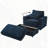 42.5"W Chaise Lounge Sofa Couch-1703519995